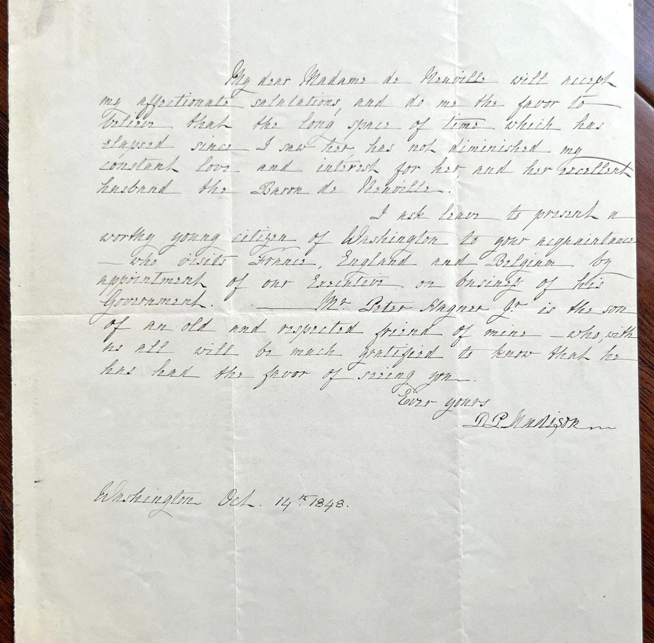 DOLLEY MADISON * PSA/DNA * Handwritten Autograph Letter Signed