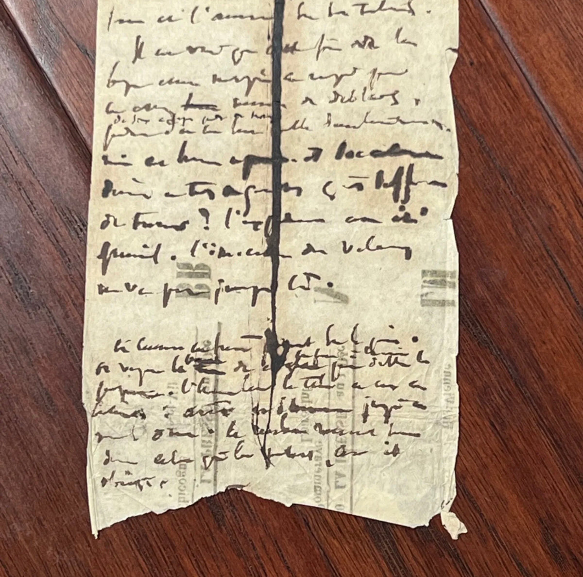 VICTOR HUGO * PSA/DNA * “LES MISERABLES” Handwritten Autograph Draft Not Signed