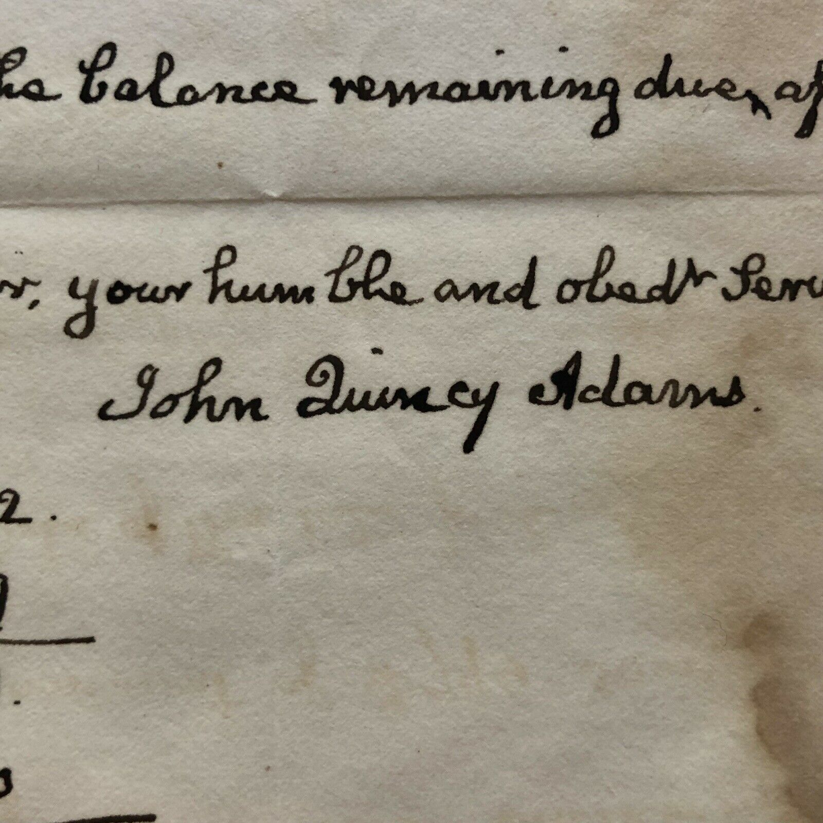 JOHN QUINCY ADAMS * PSA/DNA * Handwritten Autograph Letter Signed Full Signature