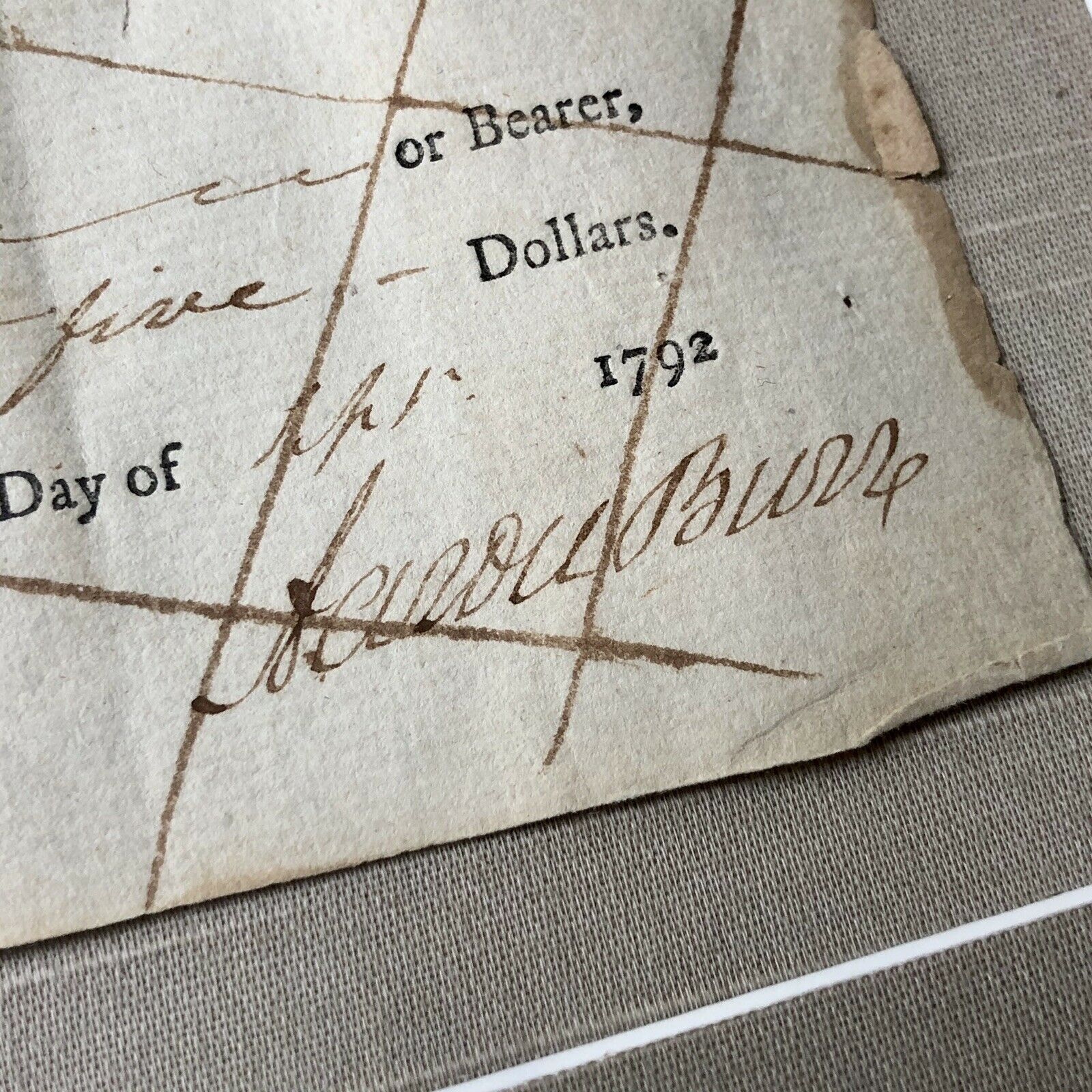 AARON BURR * JSA LOA * Autograph 2x Signed Check Dueled Alexander Hamilton