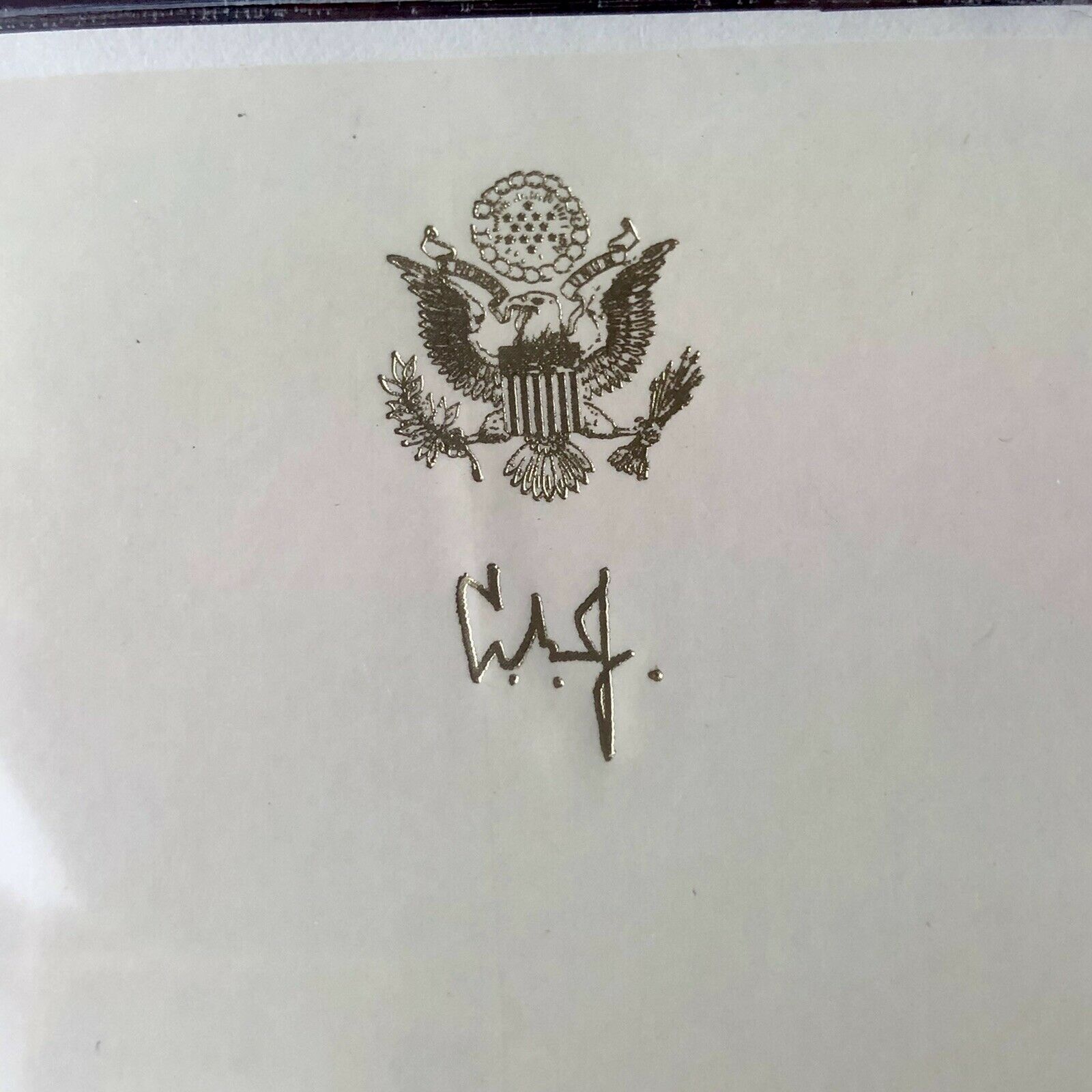 LYNDON B. JOHNSON * BECKETT BAS SLAB * GRADED MINT 9 Autograph Bookplate Signed