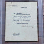 WOODROW WILSON * PSA/DNA Slab * Autograph WHITE HOUSE Letter Signed AS PRESIDENT
