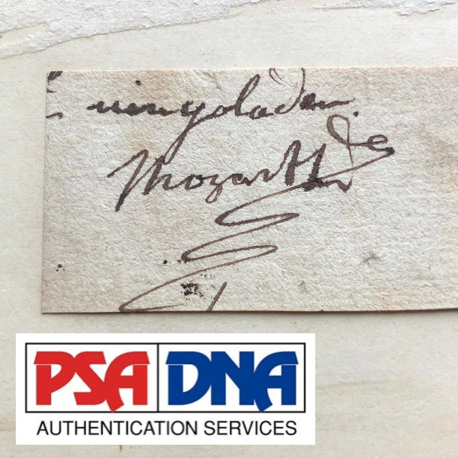 WOLFGANG AMADEUS MOZART * PSA/DNA * Autograph Cut Signature Signed * Requiem