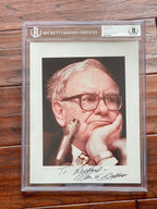 WARREN BUFFETT * BAS Beckett * AUTOGRAPH Photo SIGNED * Berkshire Hathaway