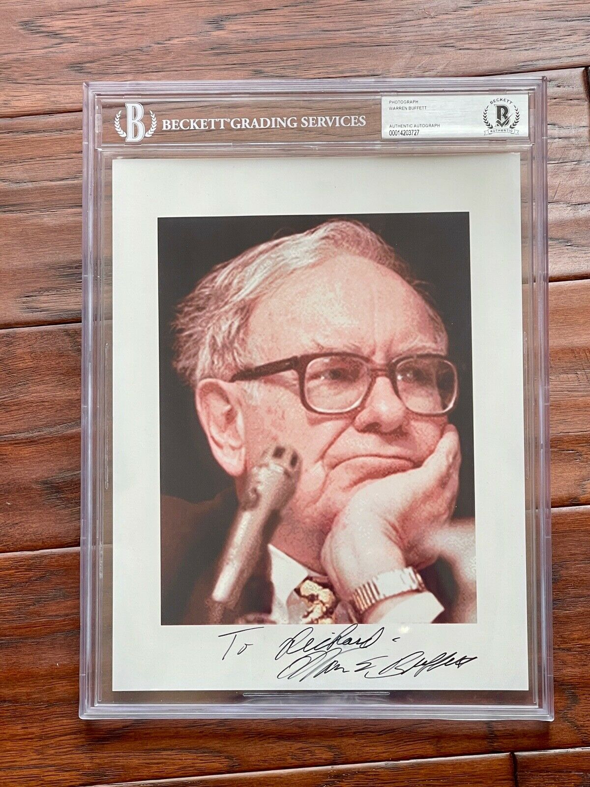 WARREN BUFFETT * BAS Beckett * AUTOGRAPH Photo SIGNED * Berkshire Hathaway