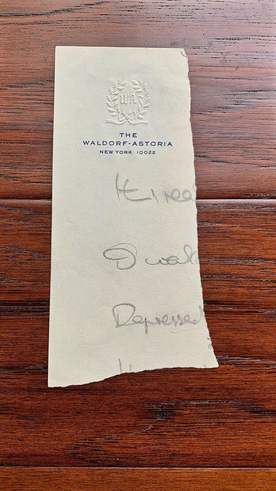BRIAN EPSTEIN * "Depressed" Partial AUTOGRAPH Fragment SIGNED * TRACKS * Beatles