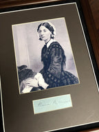 FLORENCE NIGHTINGALE * Desirable HAND SIGNED Cut Autograph * Crimean War Nurse
