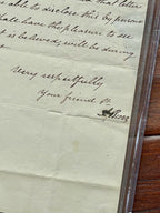 AARON BURR * BAS Beckett * Letter Signed Autograph * Dueled Alexander Hamilton
