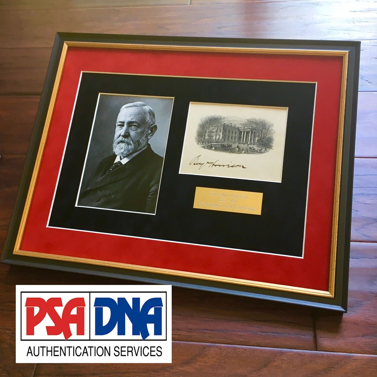 BENJAMIN HARRISON * PSA/DNA * Autograph WHITE HOUSE Card SIGNED * President