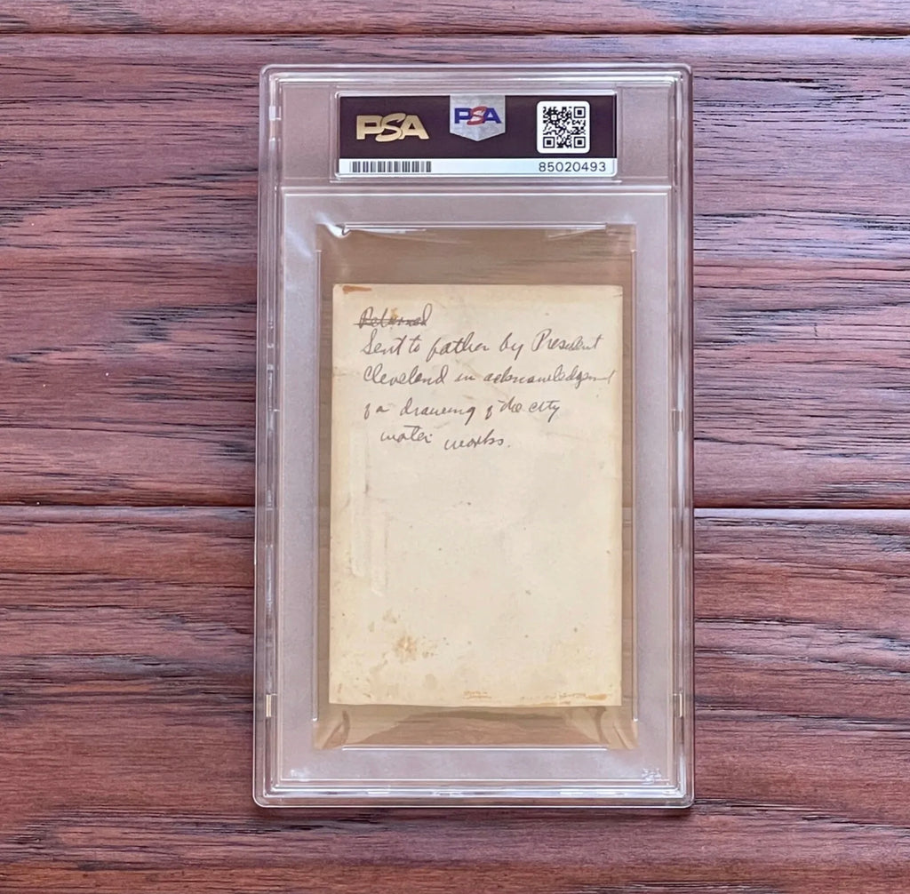 GROVER CLEVELAND * PSA/DNA Executive Mansion Autograph Card Signed as PRESIDENT