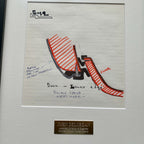 JOHN DeLOREAN * JSA LOA * Hand Drawn Autograph GULL WING Door Seal TRUCK Concept