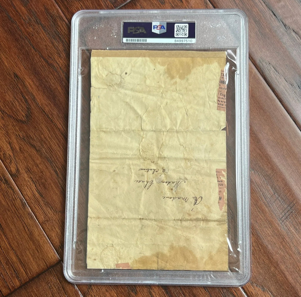 AARON BURR * PSA/DNA * Letter Signed Autograph * Dueled ALEXANDER HAMILTON