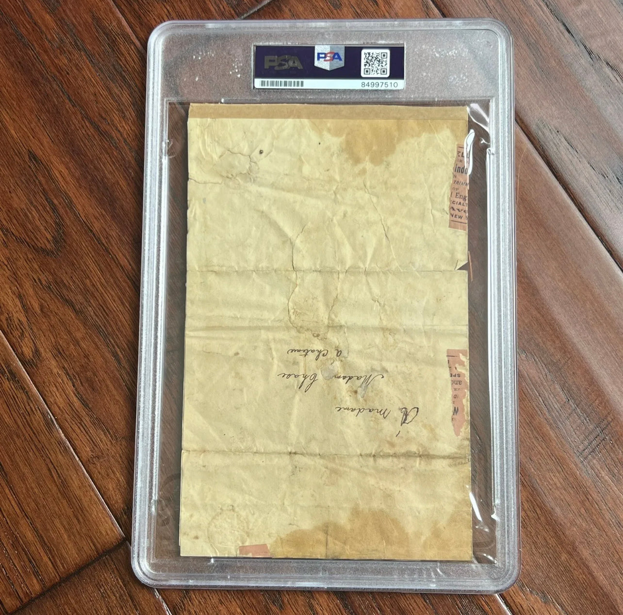 AARON BURR * PSA/DNA * Letter Signed Autograph * Dueled ALEXANDER HAMILTON