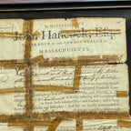 JOHN HANCOCK * PSA/DNA * Signed Militia Appointment Autograph Full Signature