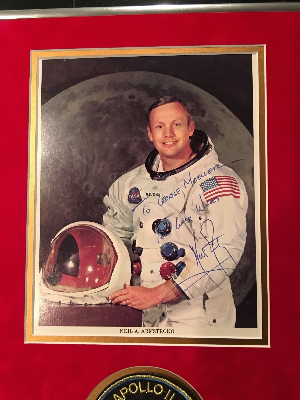 NEIL ARMSTRONG * Signed WSS Portrait JSA NASA LITHOGRAPH * Apollo 11 autograph