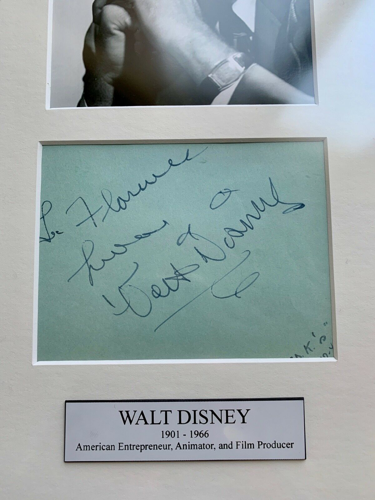 WALT DISNEY * JSA LOA * Original Early AUTOGRAPH Signature SIGNED