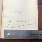 PABLO PICASSO * PSA/DNA * Autograph Surrealist Book Signed Paul Eluard *