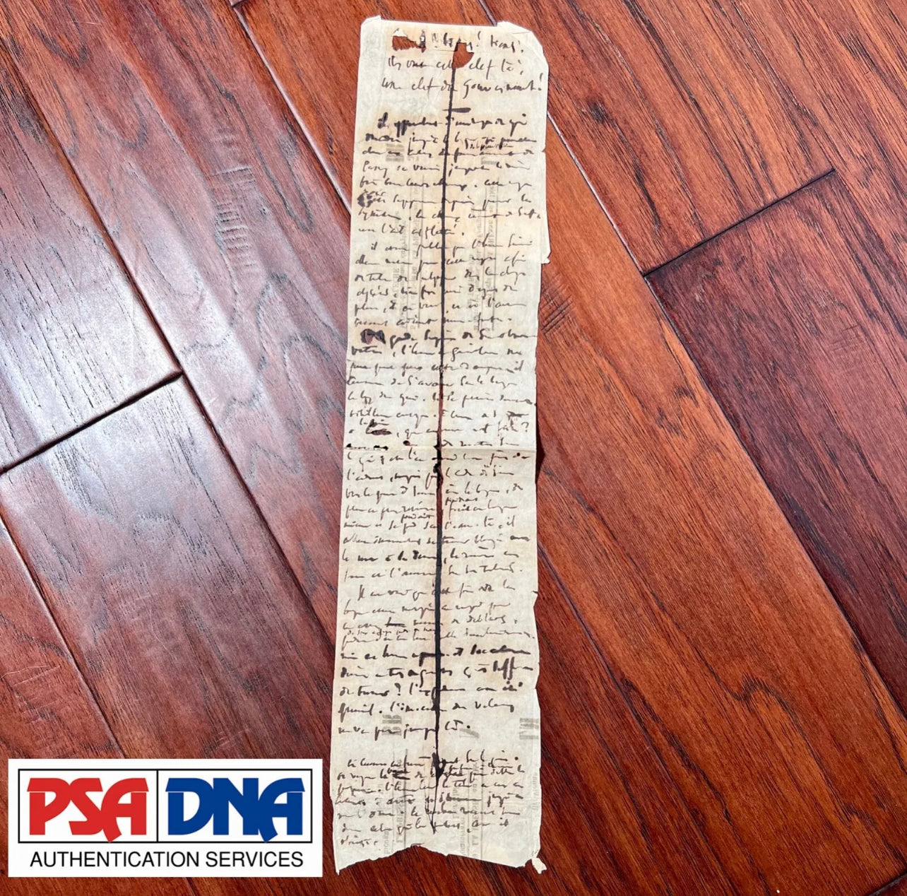 VICTOR HUGO * PSA/DNA * “LES MISERABLES” Handwritten Autograph Draft Not Signed