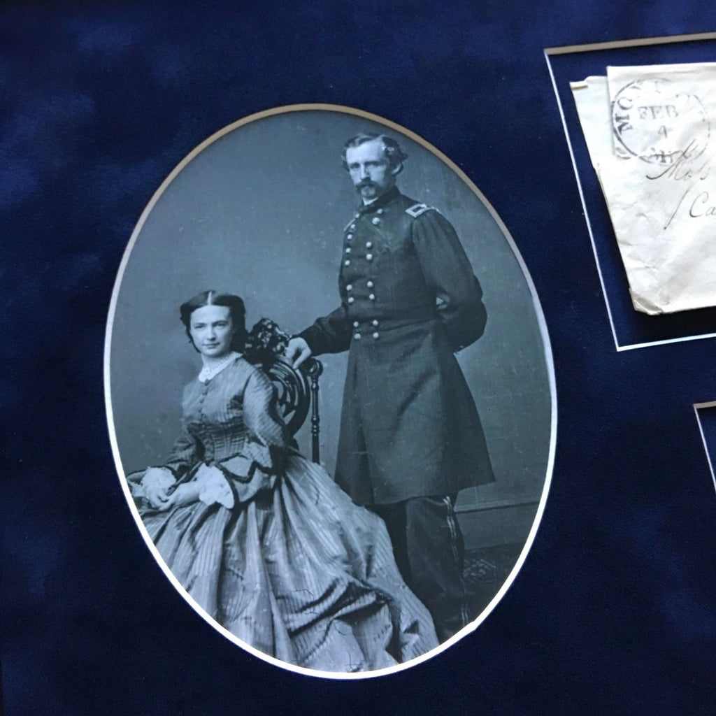 GEORGE CUSTER * Early Handwritten AUTOGRAPH Envelope Signed * Courting His Wife!