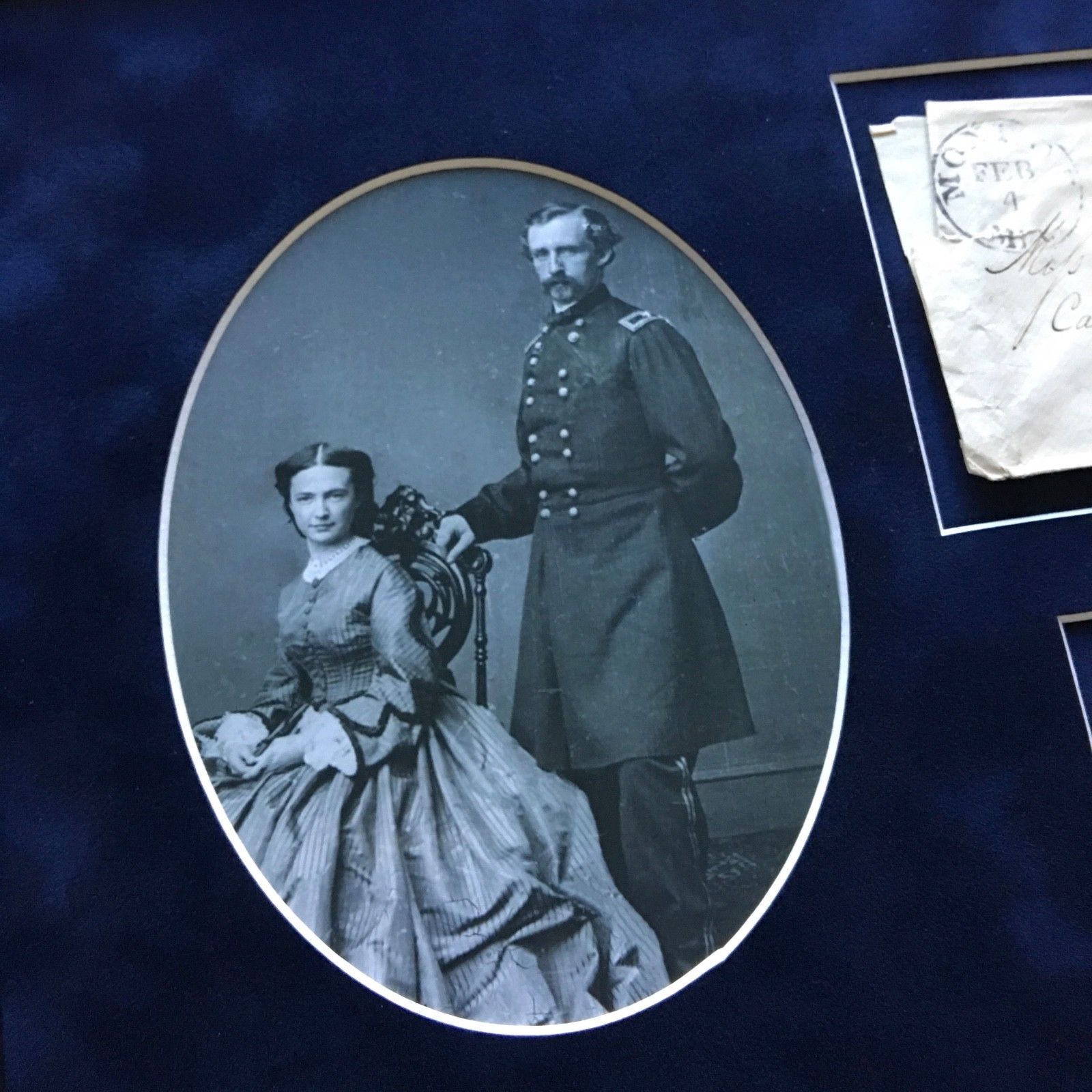 GEORGE CUSTER * Early Handwritten AUTOGRAPH Envelope Signed * Courting His Wife!