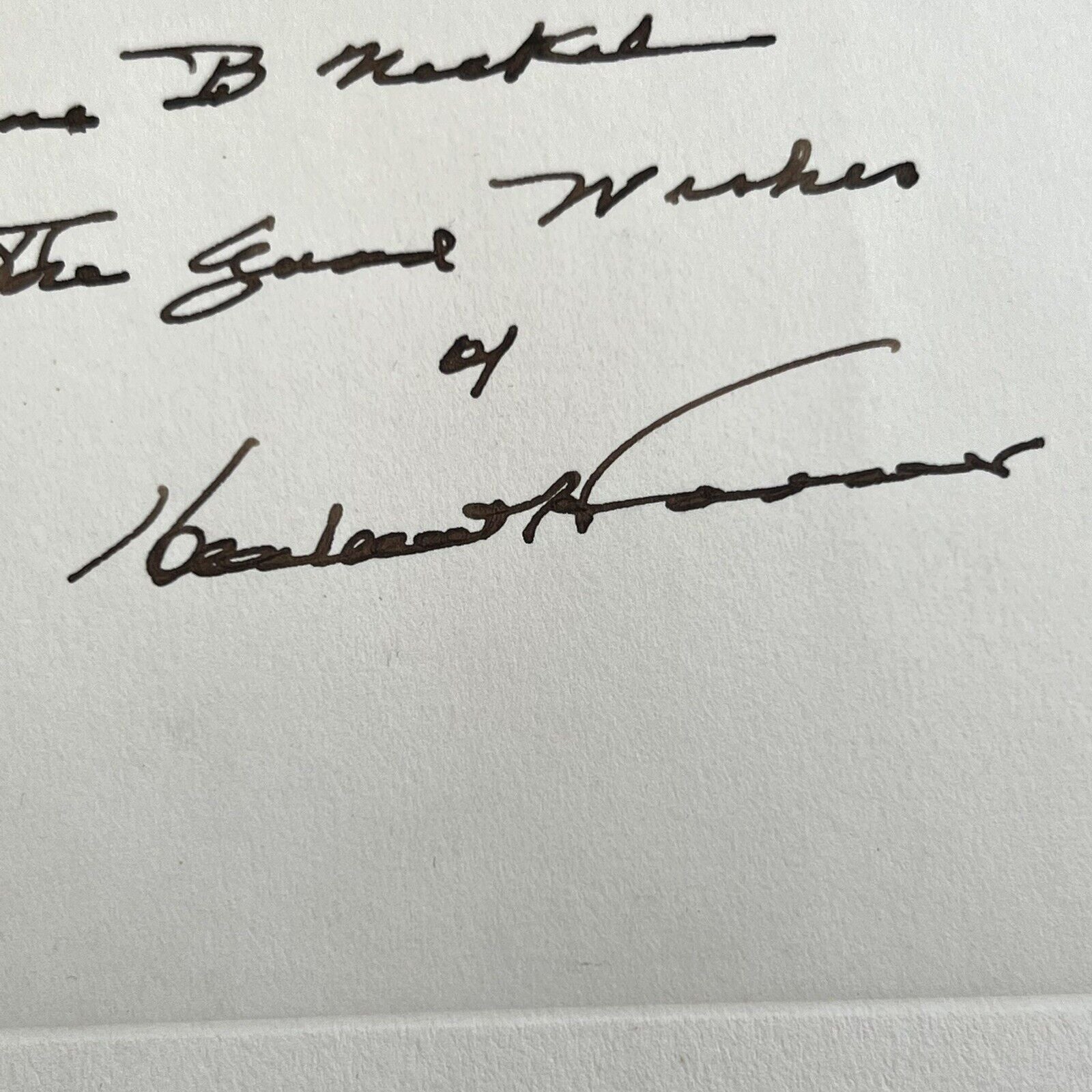 HERBERT HOOVER * JSA * Signed 11x14 Engraving Autograph Official BEP Portrait