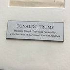 DONALD J TRUMP * JSA LOA * Full Signature Autograph Signed Paper * President