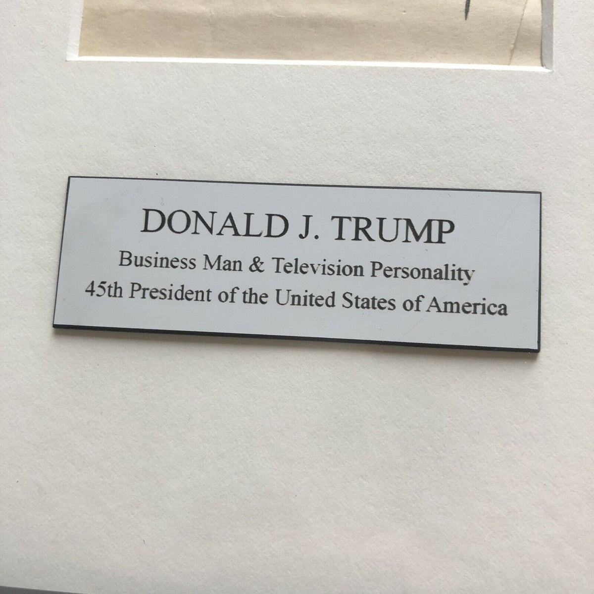 DONALD J TRUMP * JSA LOA * Full Signature Autograph Signed Paper * President