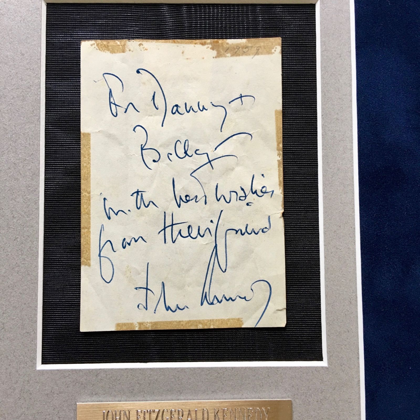 JOHN F. KENNEDY * JSA COA * Scarce Authentic AUTOGRAPH Note SIGNED * President
