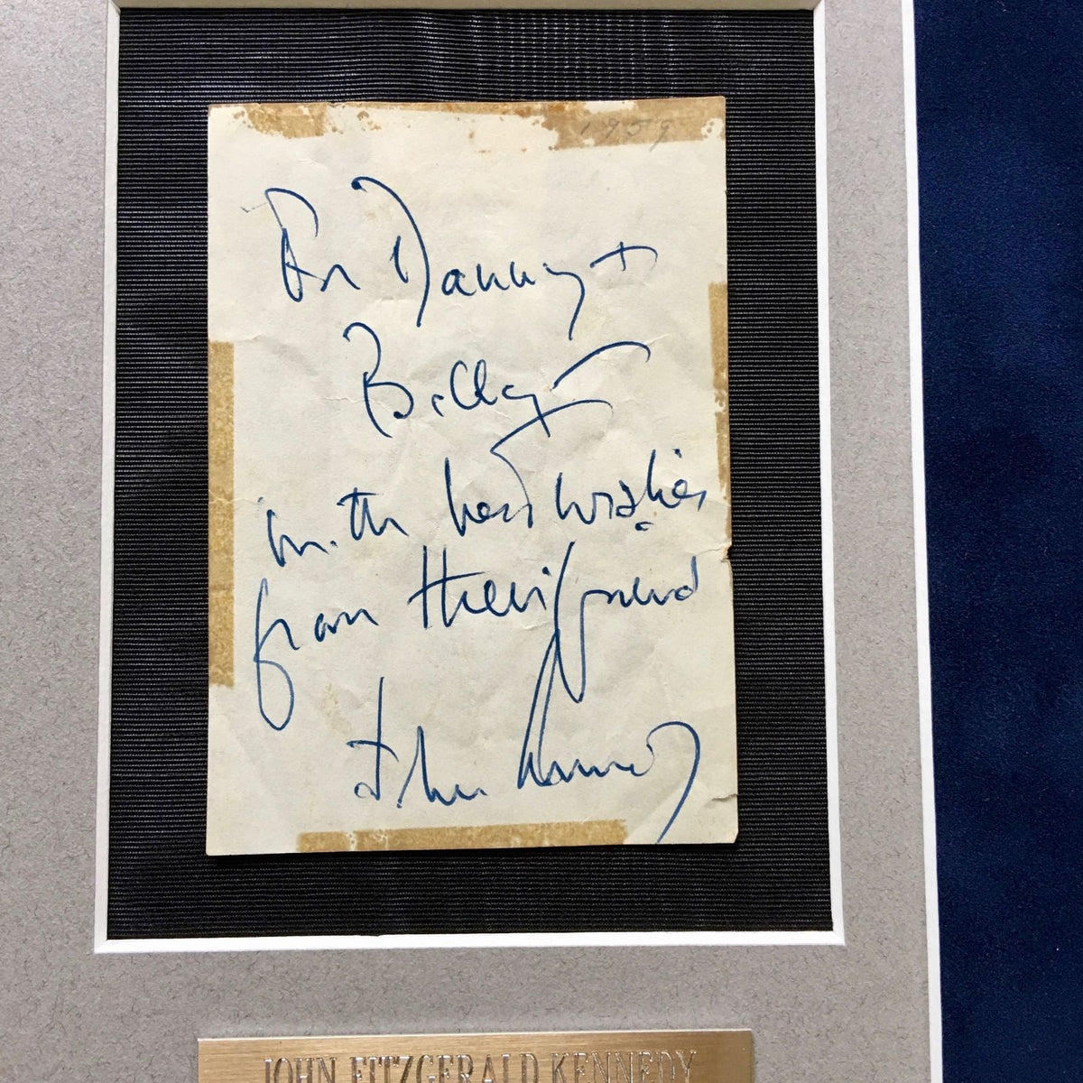 JOHN F. KENNEDY * JSA COA * Scarce Authentic AUTOGRAPH Note SIGNED * President
