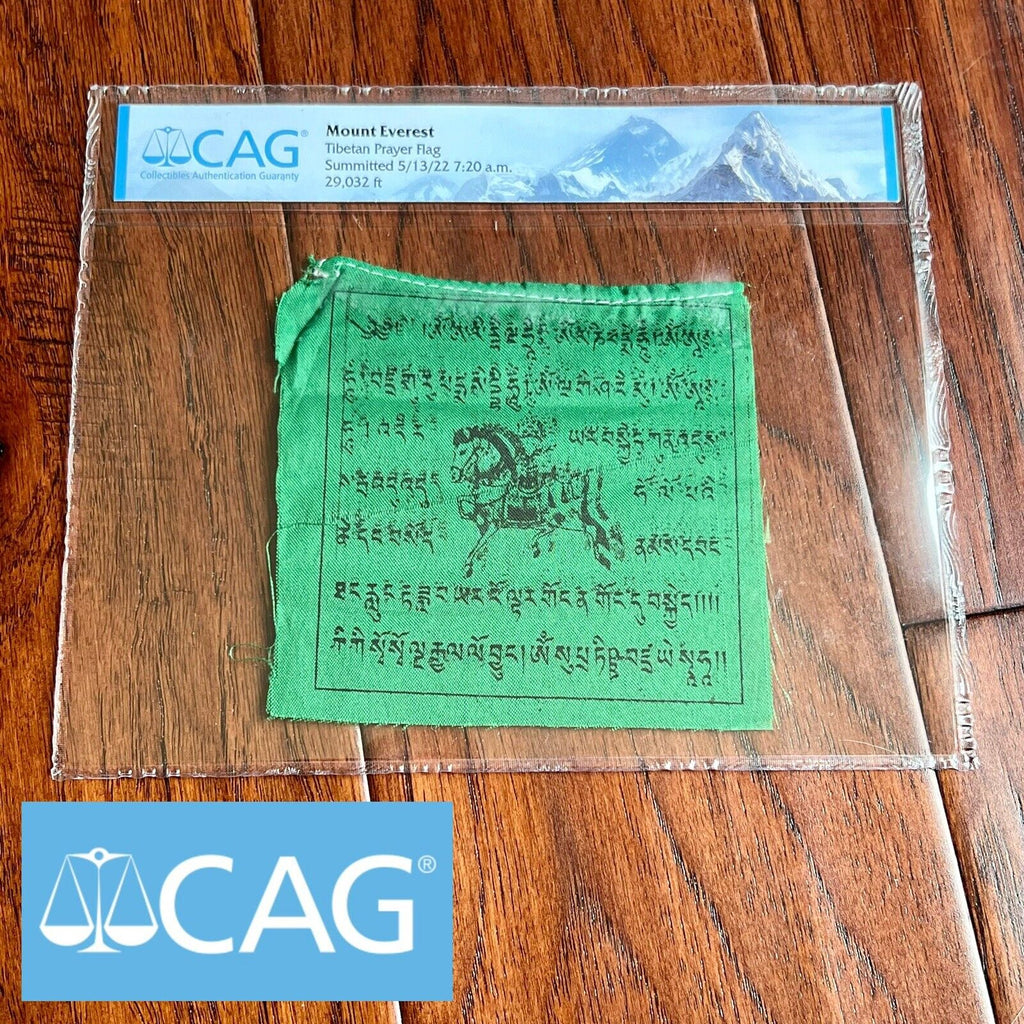 MOUNT EVEREST * CAG * Genuine Flags Carried to Summit at 29029 FT