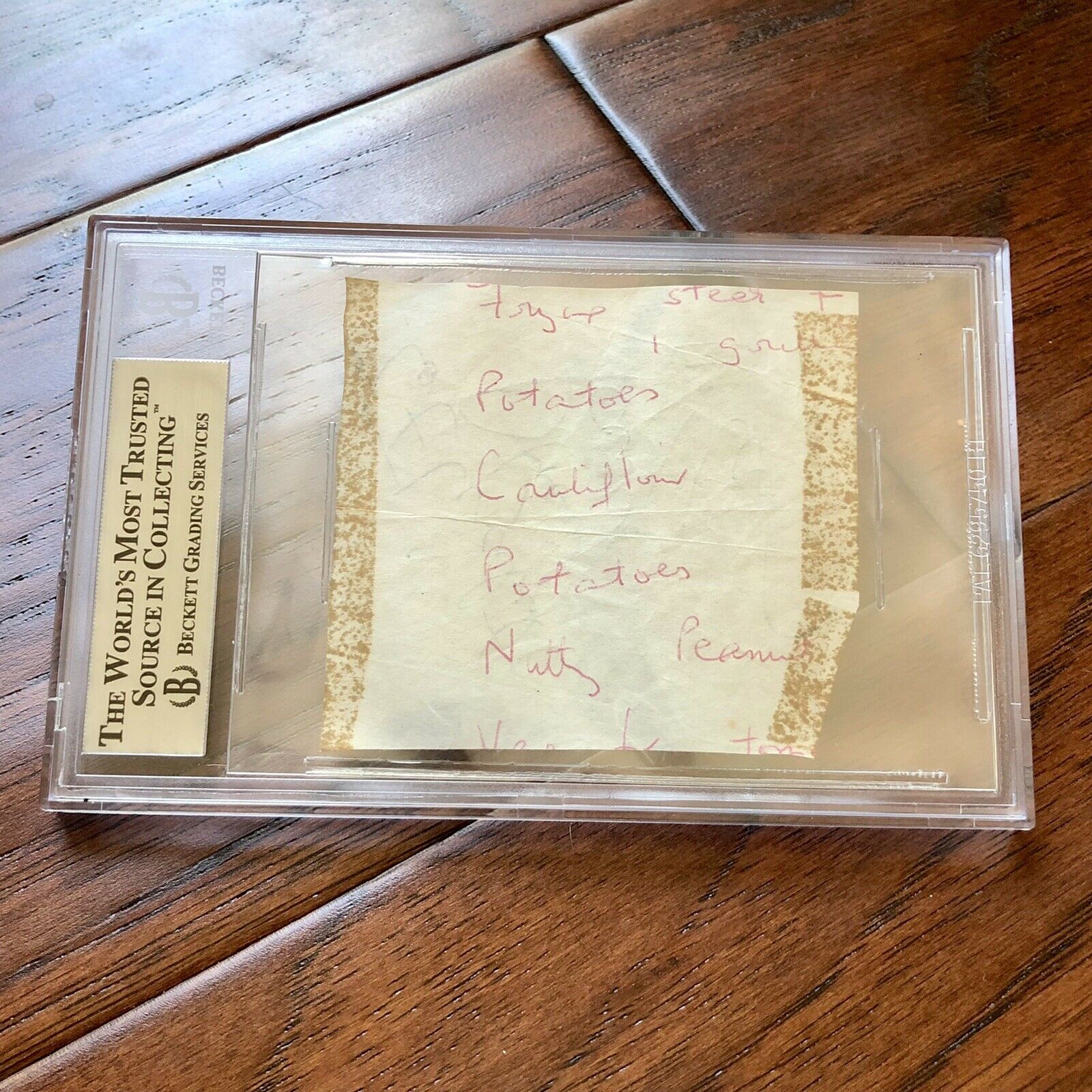 PAUL MCCARTNEY * BAS BECKETT SLAB * AUTOGRAPH CUT SIGNATURE SIGNED * THE BEATLES
