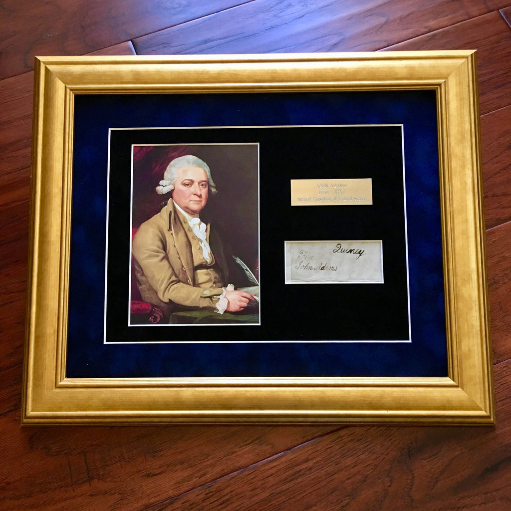 JOHN ADAMS * Scarce AUTOGRAPH Cut Signature SIGNED * JSA COA * 2nd President