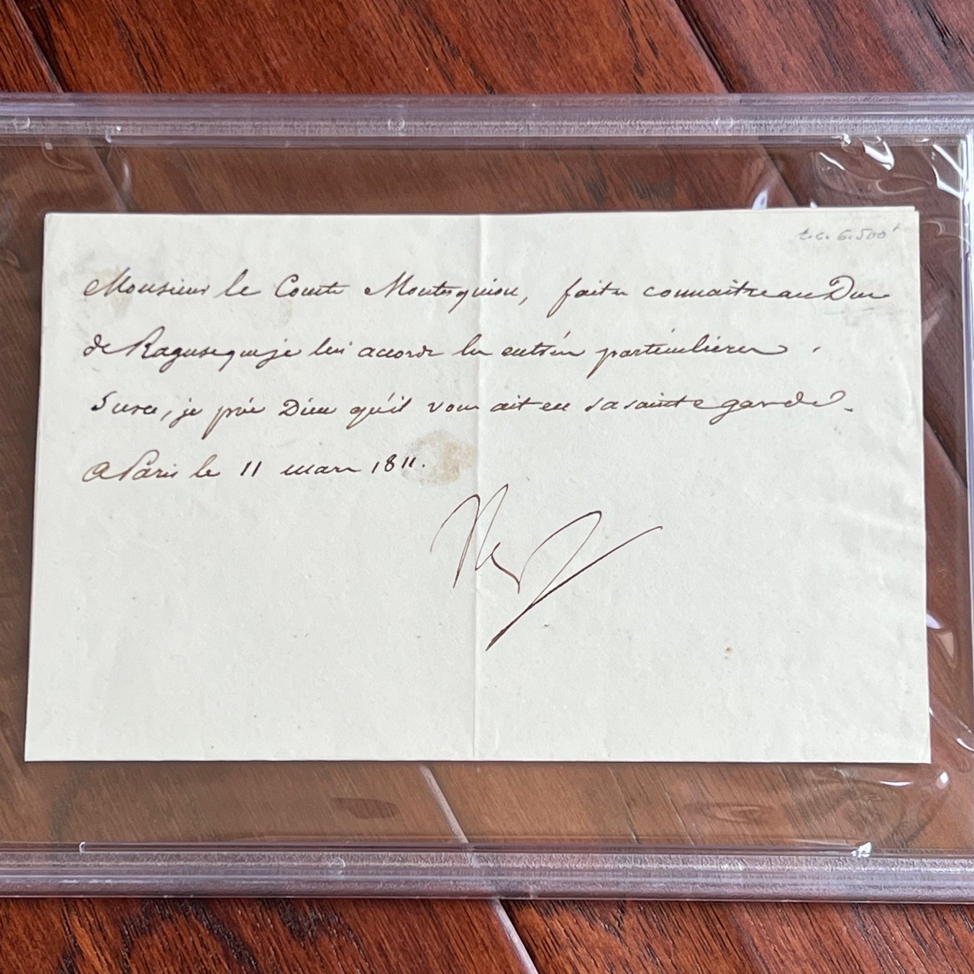 NAPOLEON BONAPARTE * PSA * French Emperor AUTOGRAPH Letter SIGNED * Paris 1811