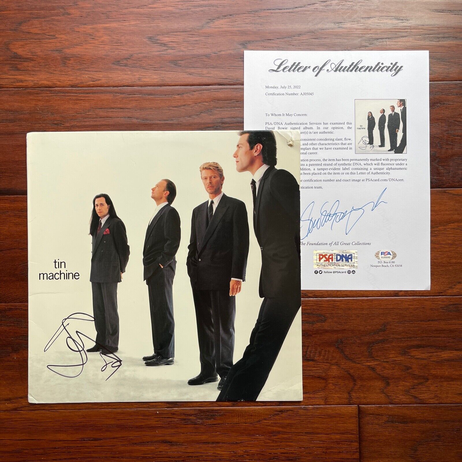 DAVID BOWIE * PSA/DNA * Signed TIN MACHINE LP Autograph Album Record