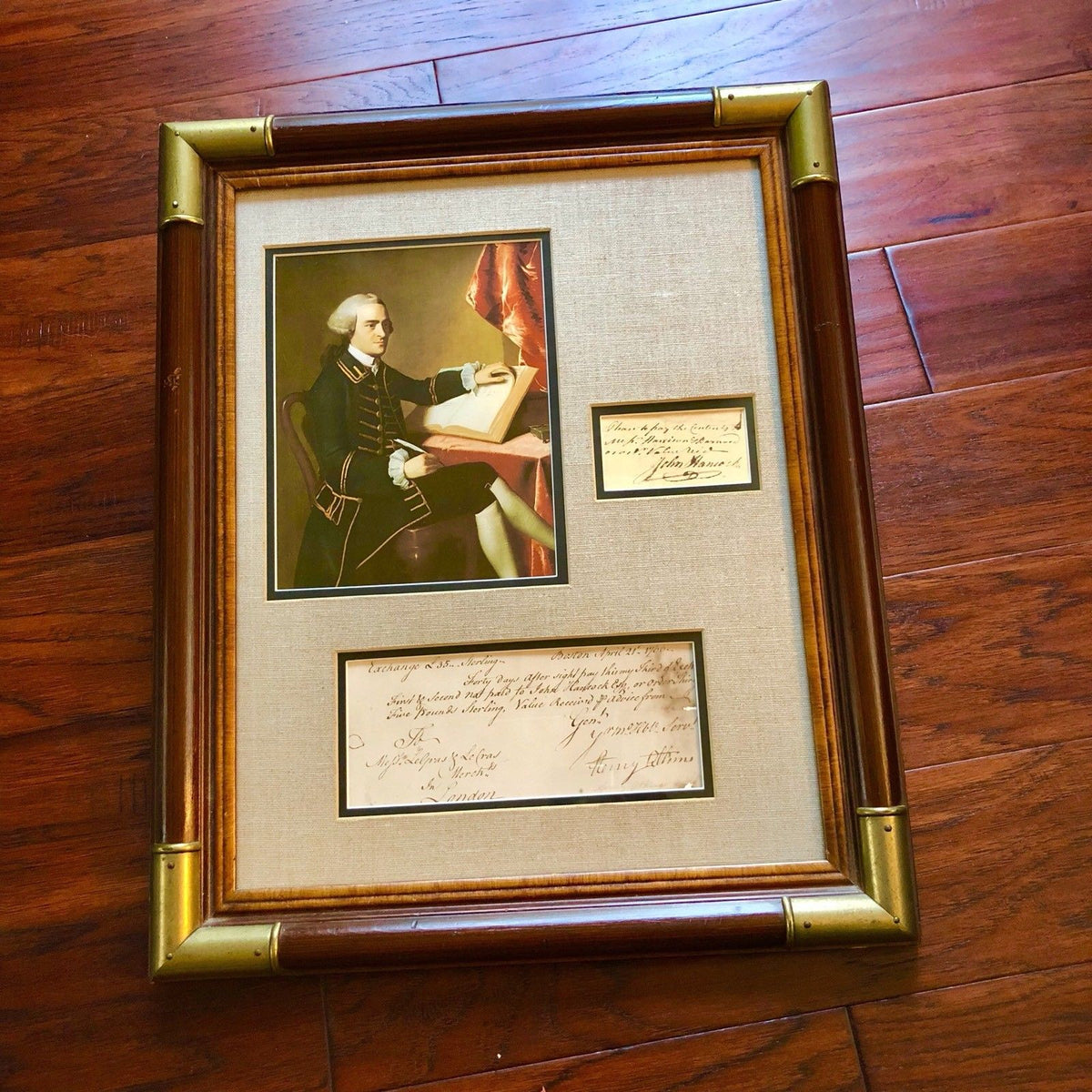 JOHN HANCOCK * AUTOGRAPH Receipt SIGNED to British Loyalist * Revolutionary War