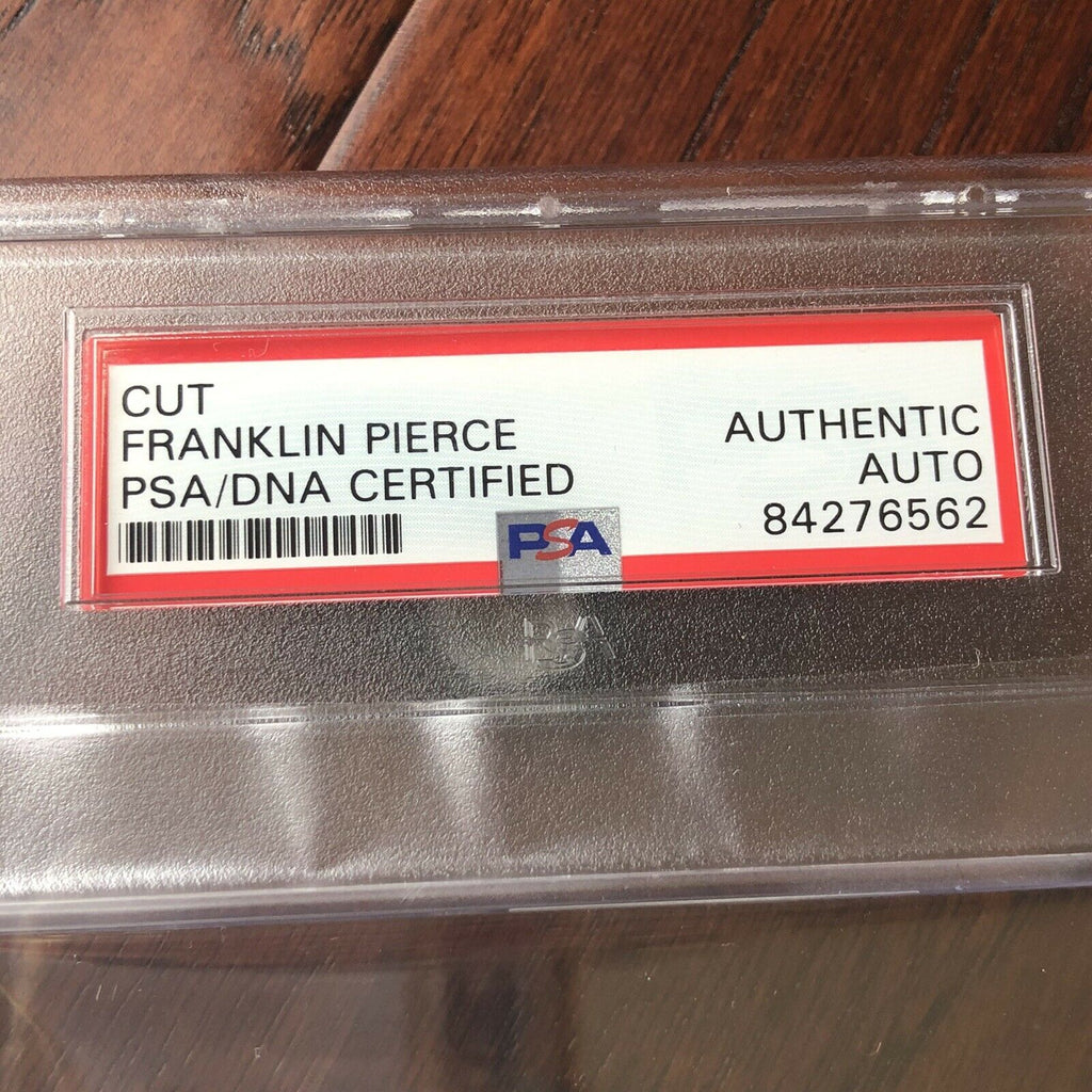 FRANKLIN PIERCE * PSA/DNA Slab * Autograph Free Frank Envelope Signed *