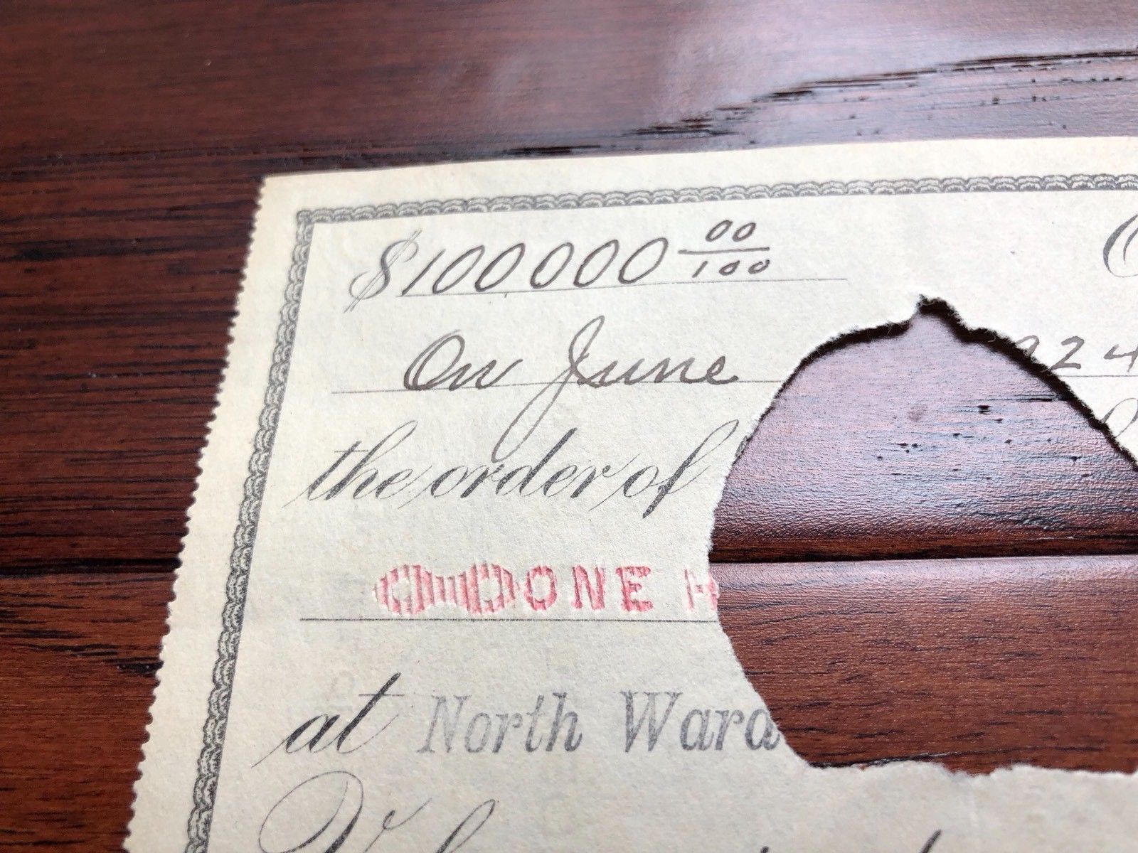 THOMAS A. EDISON * PSA/DNA * $100,000 Hand SIGNED Check * AUTOGRAPH