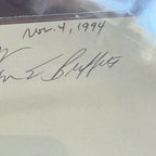 WARREN BUFFETT * BAS Beckett * AUTOGRAPH Card SIGNED * Berkshire Hathaway