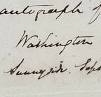 WASHINGTON IRVING * JSA LOA * Signed Autograph Page Inscribed from Sleepy Hallow