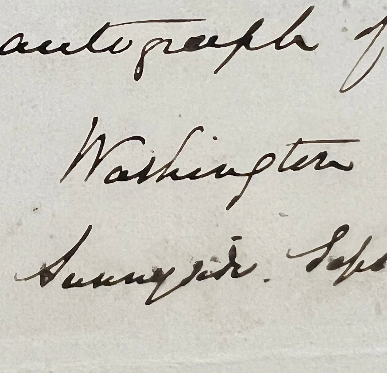 WASHINGTON IRVING * JSA LOA * Signed Autograph Page Inscribed from Sleepy Hallow