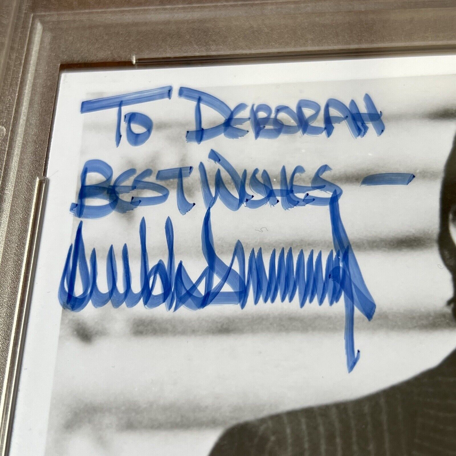 DONALD TRUMP * PSA/DNA Slabbed * Early Full Signature Signed Photo Autograph