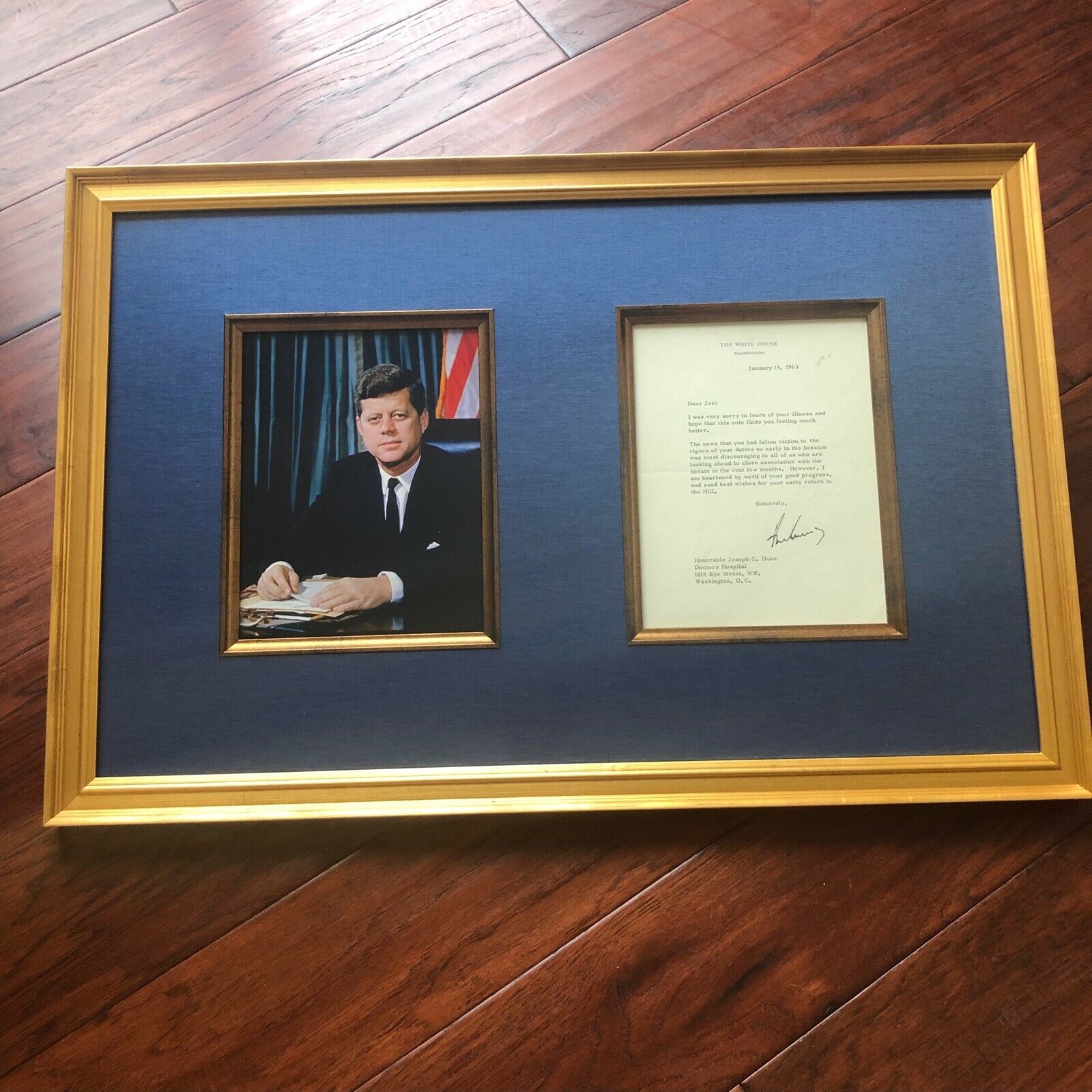 JOHN F. KENNEDY * JSA LOA * WHITE HOUSE AUTOGRAPH Letter SIGNED * 1963