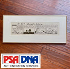 CHARLES M. SCHULZ * PSA * Autograph SNOOPY "Great Pumpkin" Strip Signed Peanuts