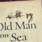 ERNEST HEMINGWAY * PSA * Autograph "OLD MAN AND THE SEA" Souvenir Print Signed