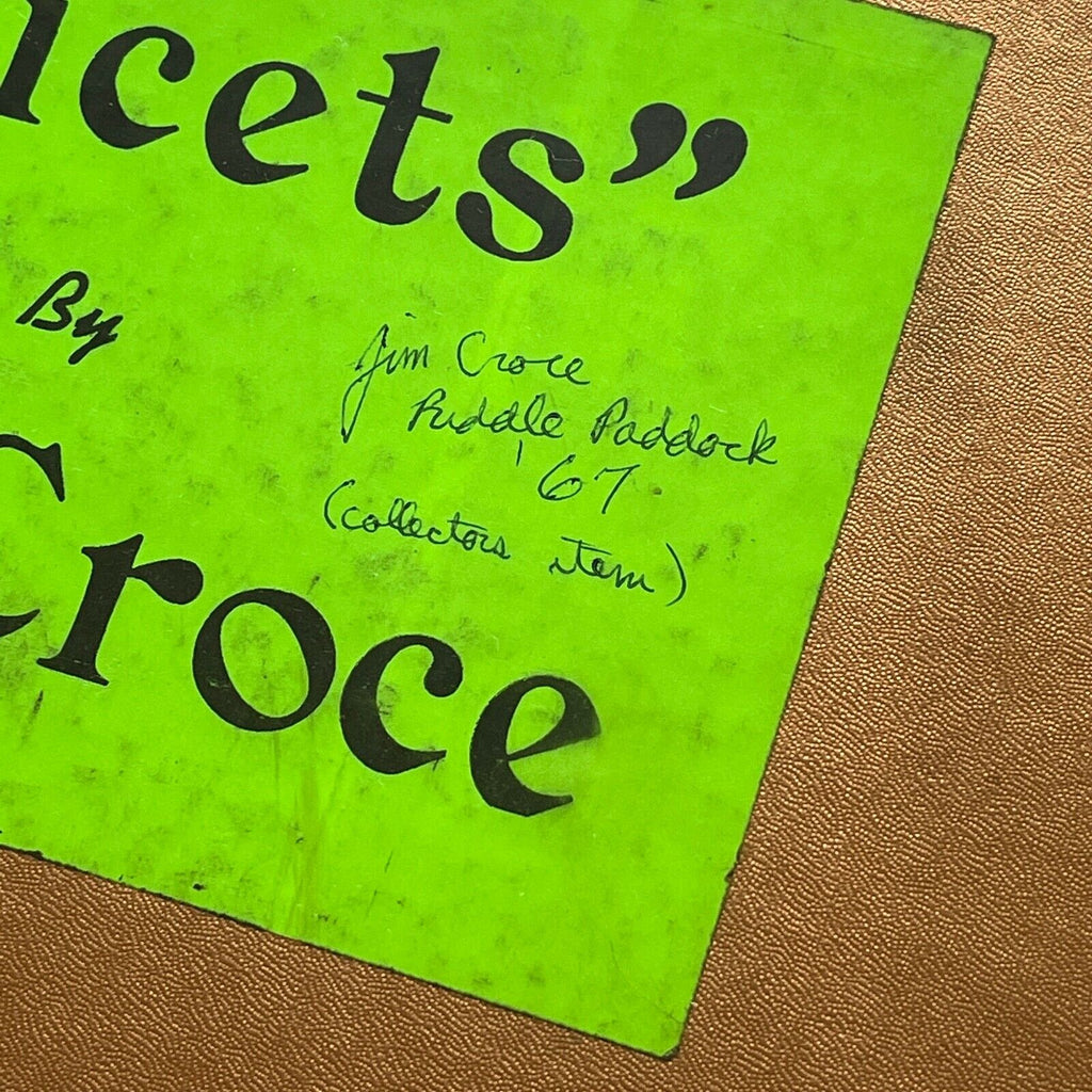 JIM CROCE * JSA * Scarce AUTOGRAPH Debut Album "Facets" Signed * 1 of 500 copies