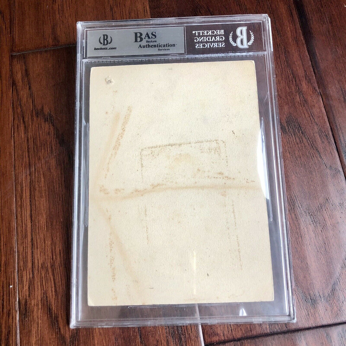 THOMAS EDISON * BAS Beckett Slabbed Autograph * Lengthy Handwritten Poem Signed