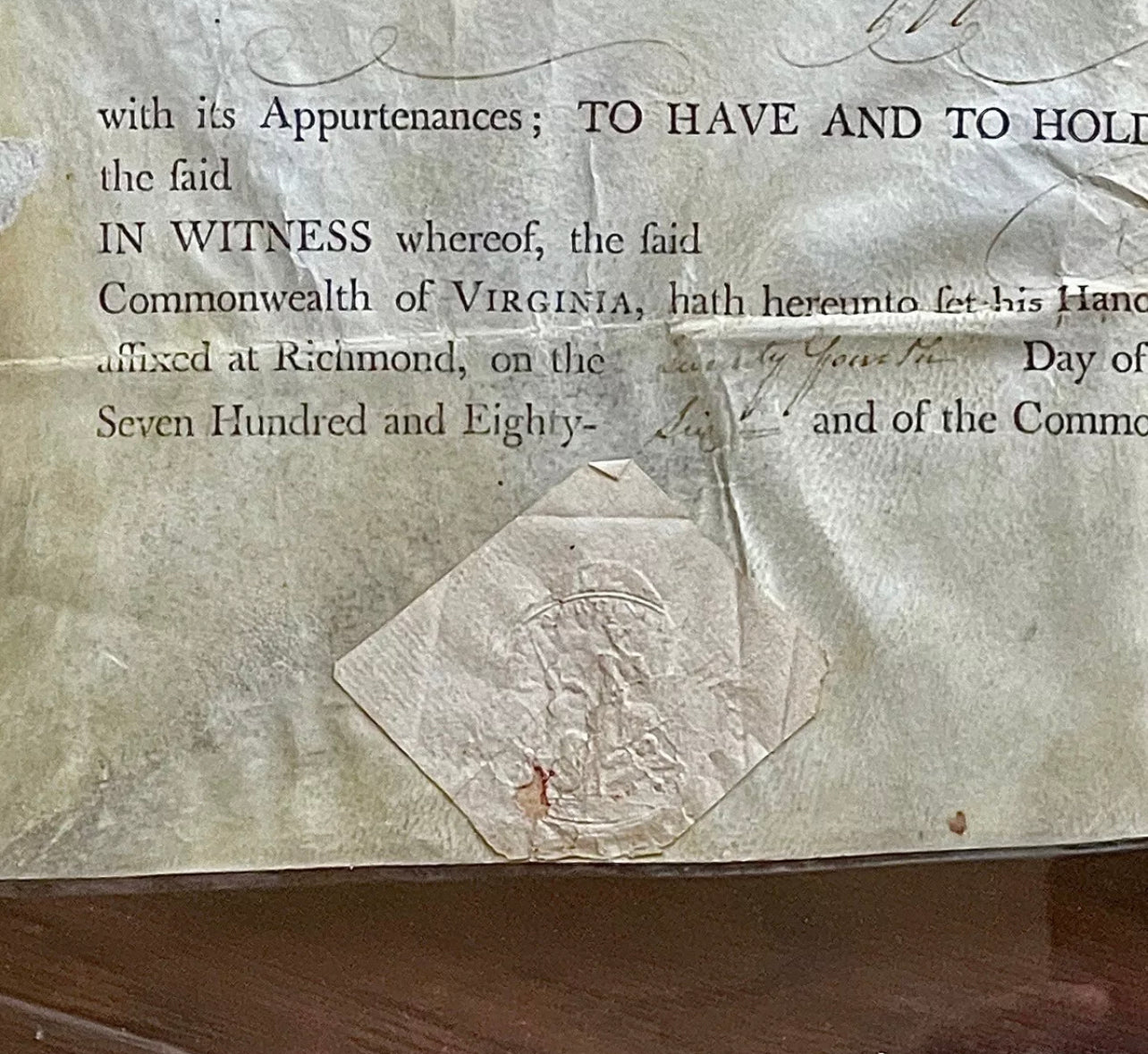 PATRICK HENRY * PSA * Autograph LAND GRANT Signed For REVOLUTIONARY WAR Soldier