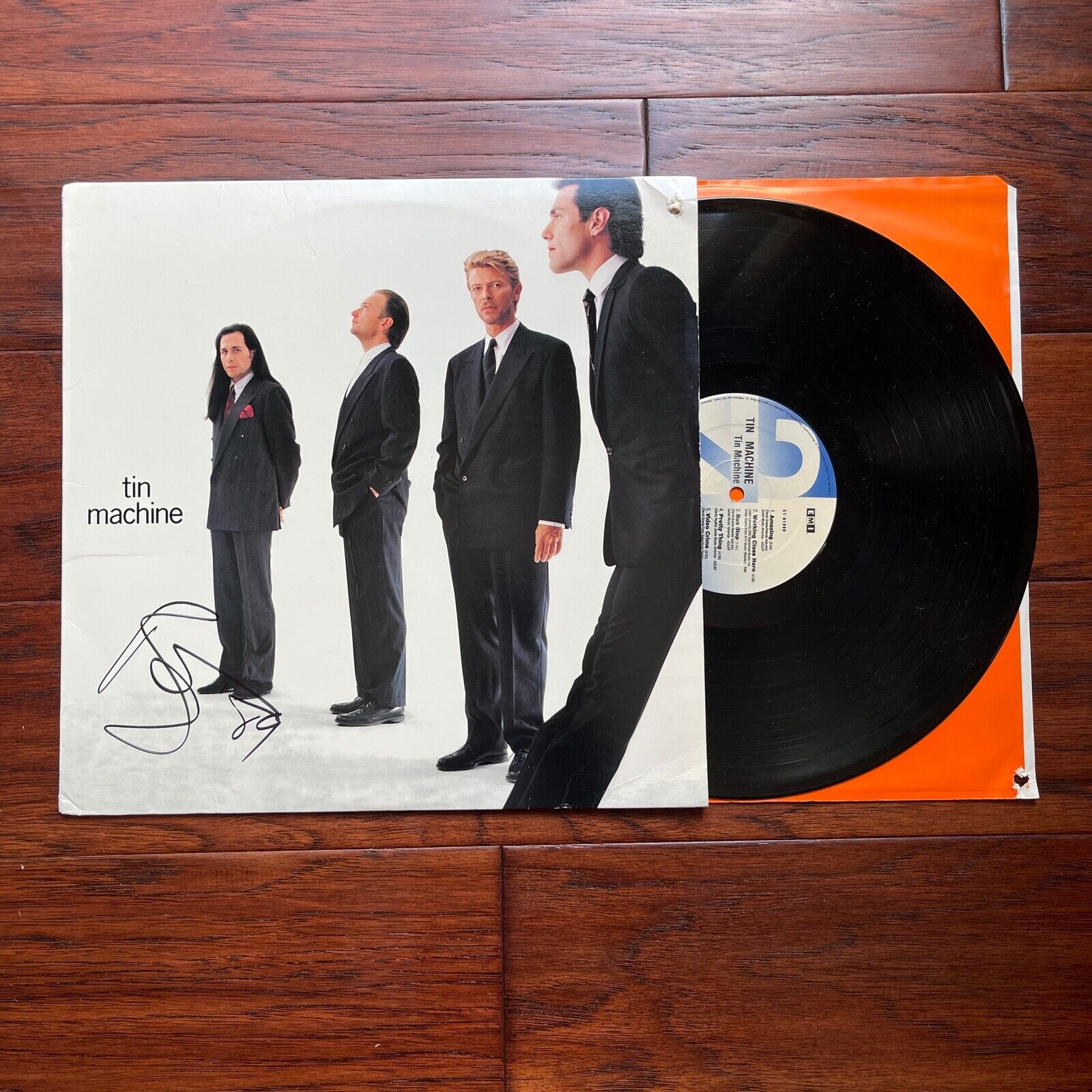 DAVID BOWIE * PSA/DNA * Signed TIN MACHINE LP Autograph Album Record