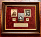 ABRAHAM LINCOLN * Genuine DEATHBED BANDAGE Relic + HAIR + PSA Cut Words * COAs