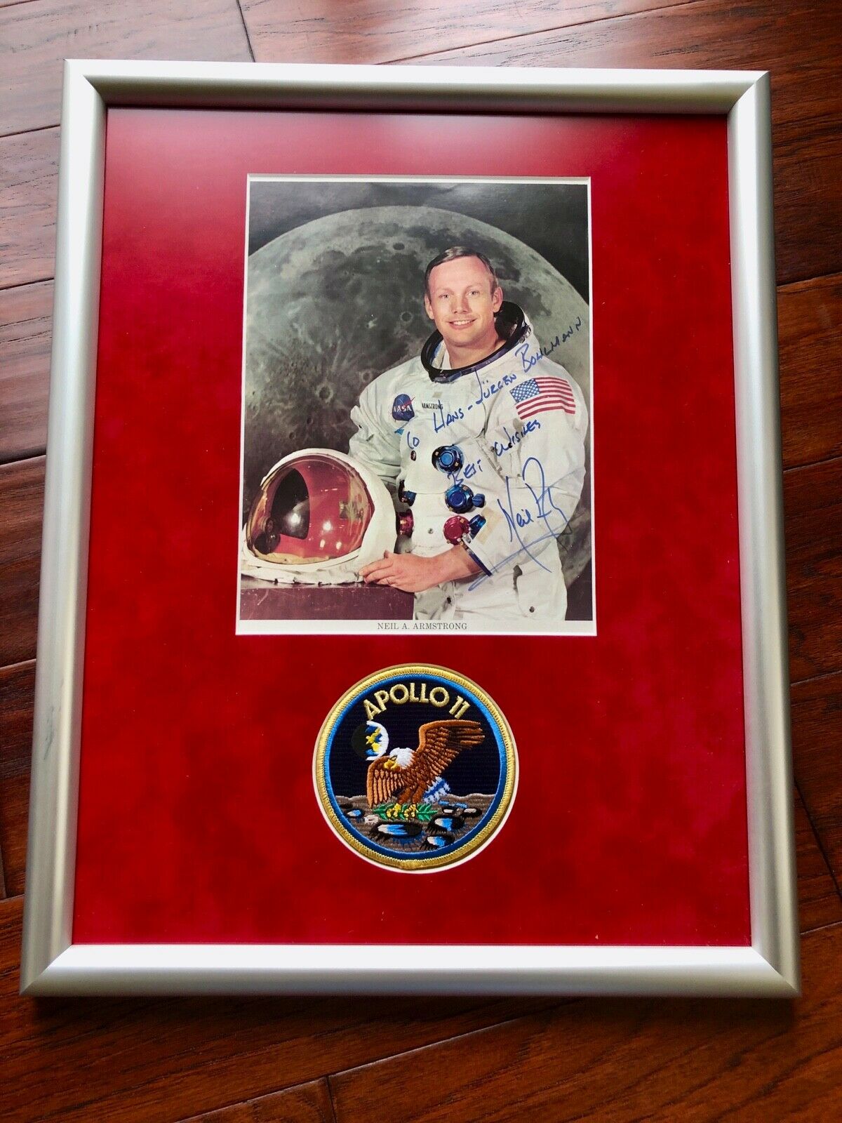 NEIL ARMSTRONG * BECKETT BAS * AUTOGRAPH WSS NASA LITHO * Apollo 11 Signed